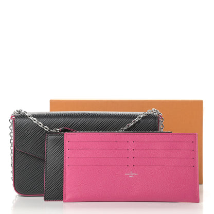 Louis Vuitton Epi Pochette Felicie Black Hot Pink 15 of 15