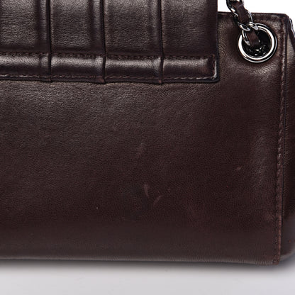 Chanel Lambskin Vertical Quilt Small Accordion Flap Brown 12 of 13