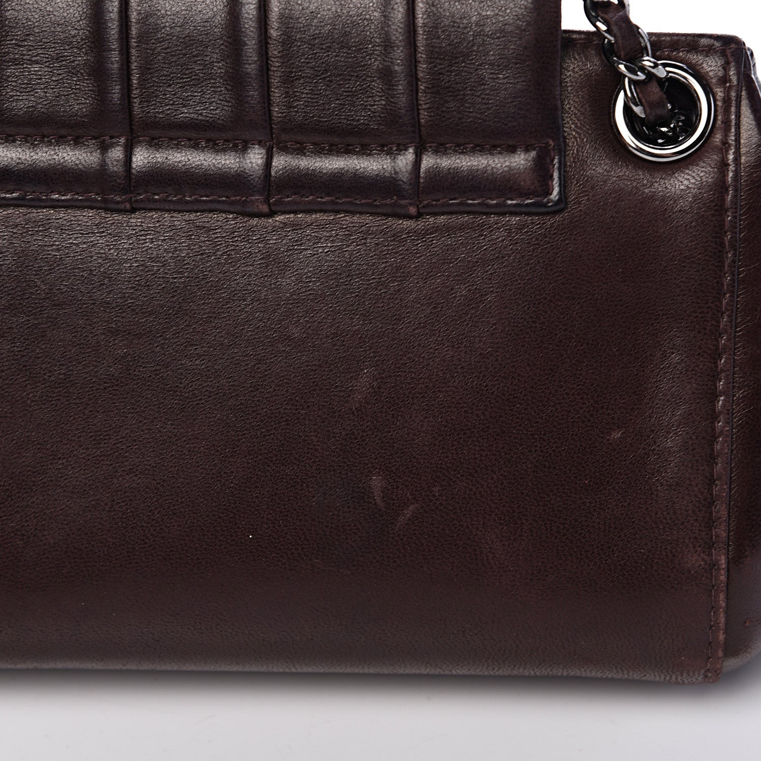 Chanel Lambskin Vertical Quilt Small Accordion Flap Brown 12 of 13