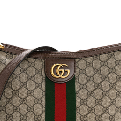 Gucci GG Supreme Monogram Web Small Ophidia Half Moon Hobo Brown 8 of 10