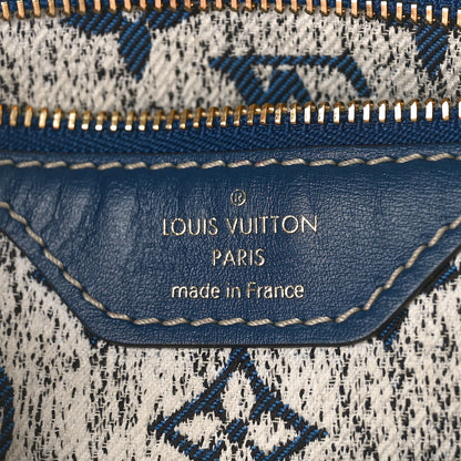 Louis Vuitton Monogram Jacquard Denim Speedy Bandouliere 25 Bleu 6 of 8