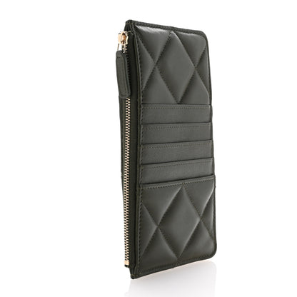 Chanel Lambskin Quilted Chanel 19 Phone and Card Holder Khaki 3 of 8