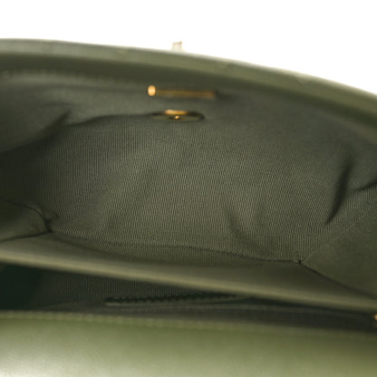 Chanel Caviar Quilted Mini Bracelet On Chain Flap Green 5 of 10