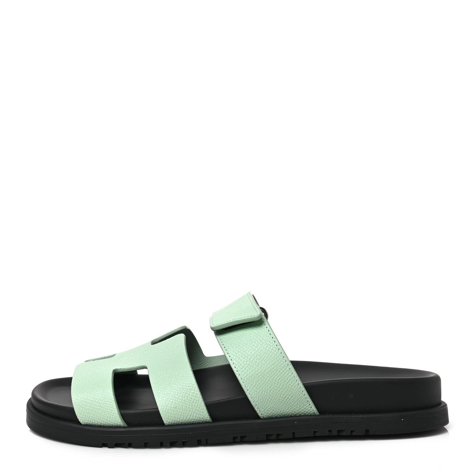 Hermes Epsom Womens Chypre Sandals 38 Vert Jade 1 of 10