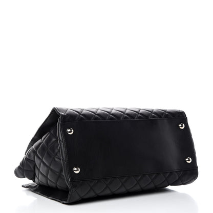 Chanel Calfskin Quilted Large Chic and Soft Shopping Tote Black 4 of 18