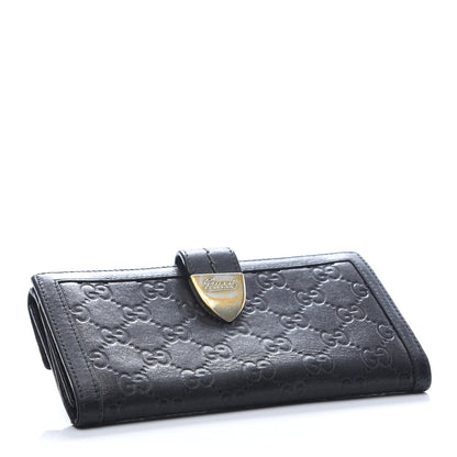 Gucci Guccissima Signoria Continental Wallet Black 5 of 10