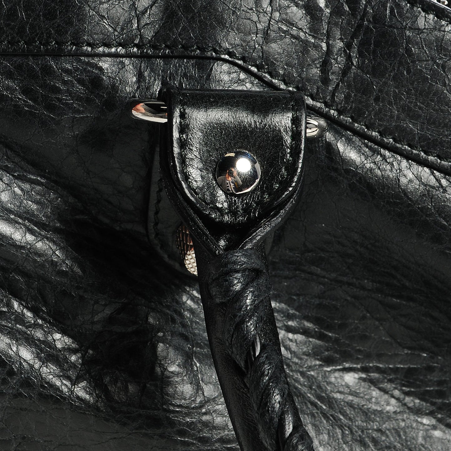 Agneau Giant 12 Silver Hardware First Black