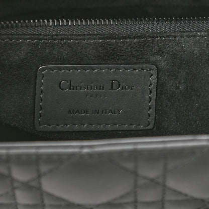 Christian Dior Ultra Matte Calfskin Cannage Medium Lady Dior Black 6 of 10
