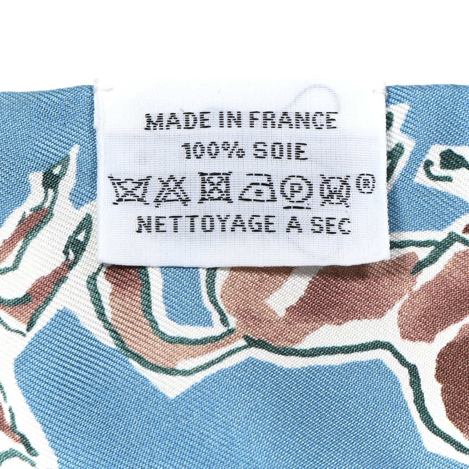 Hermes Silk Chevaux En Liberte Twilly Bleu Glacier Beige 4 of 6