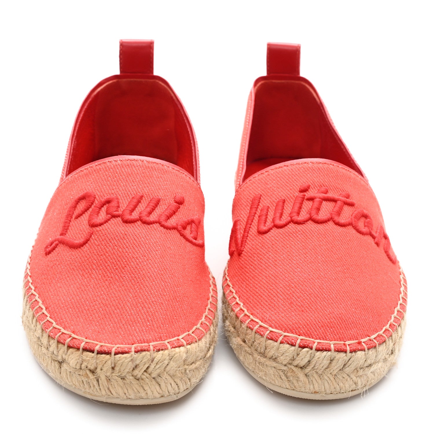 Louis Vuitton Canvas Waterfall Espadrille 36 Rouge 3 of 9