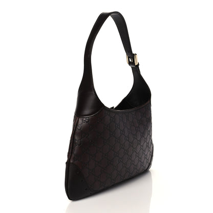 Gucci Guccissima Punch Hobo Dark Brown 2 of 9