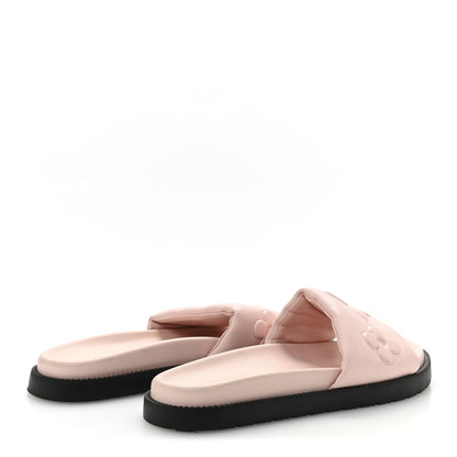 Louis Vuitton Lambskin Embossed Monogram Comfort Mules 41 Rose Clair 5 of 9
