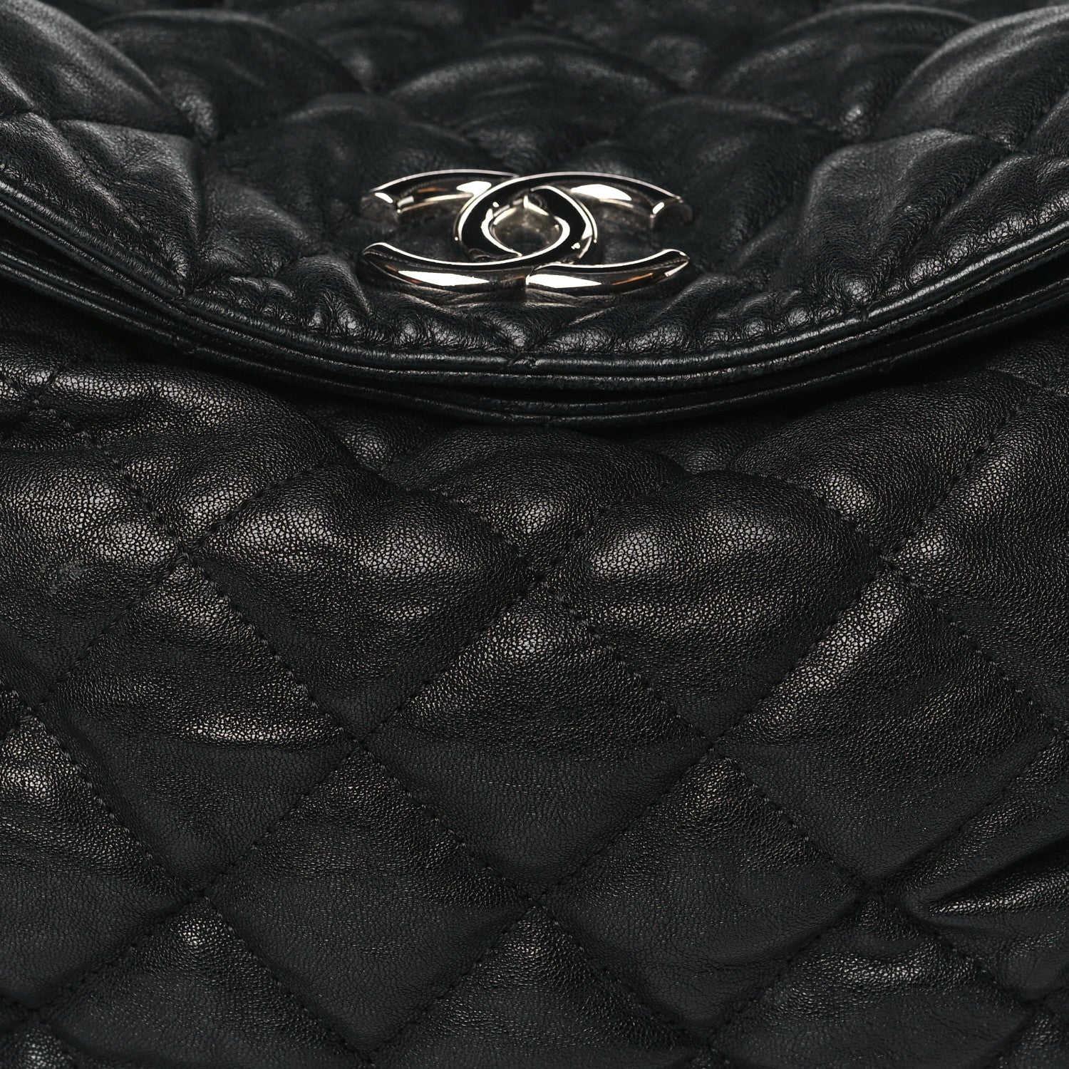 Chanel Washed Lambskin Chain Around Hobo Black 8 of 10