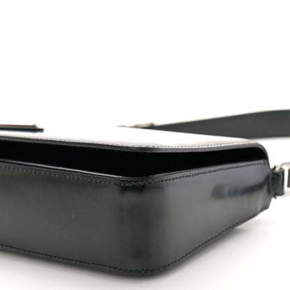 Prada Spazzolato Femme Flap Shoulder Bag Black 10 of 10