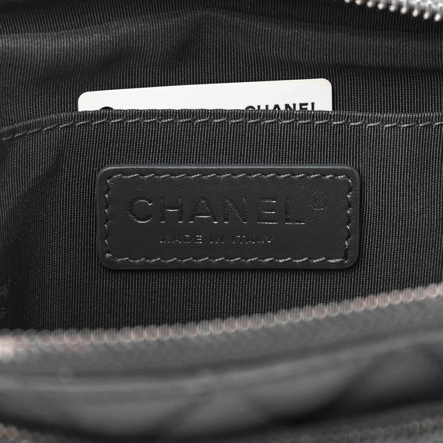 Chanel Calfskin Quilted Waist Bag Dark Grey 5 of 8