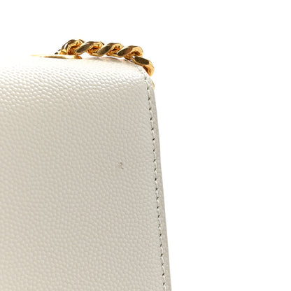 Saint Laurent Grain De Poudre Small Monogram Kate Satchel Crema Soft 12 of 12