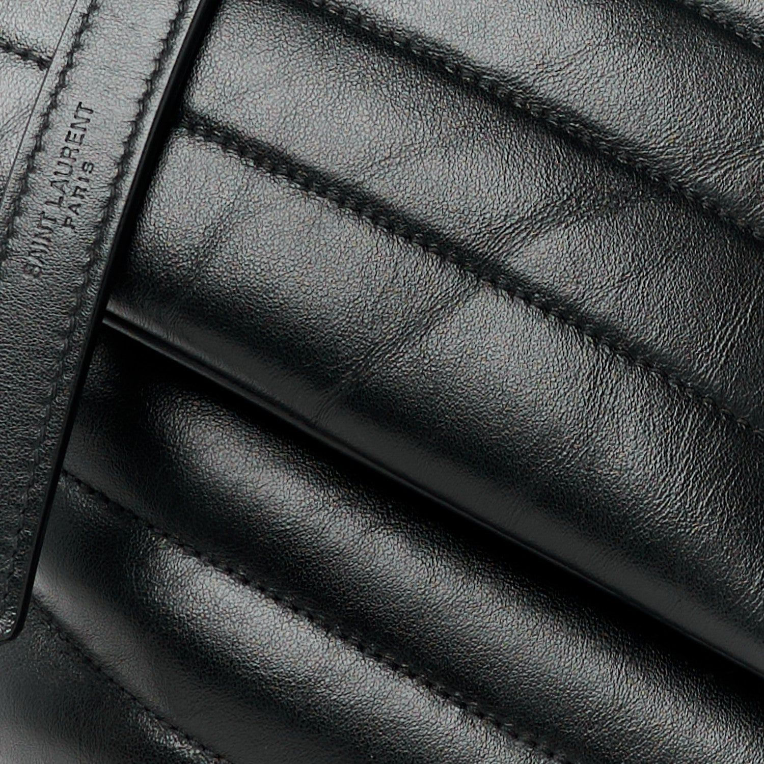 Saint Laurent Calfskin Y Quilted Monogram Medium Loulou Chain Satchel Black 9 of 13