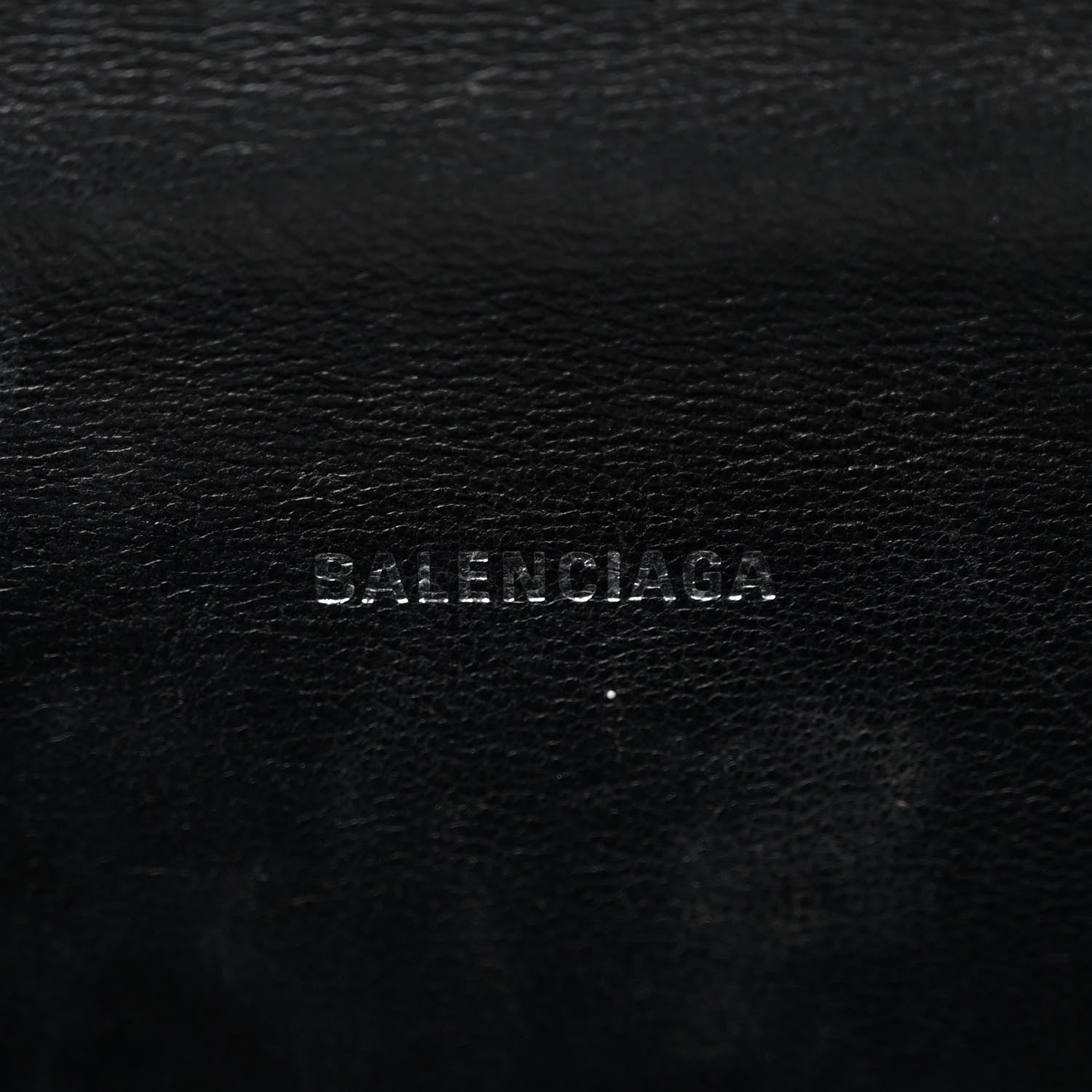 Balenciaga Metallic Calfskin Crocodile Embossed Hourglass Top Handle Bag XS Silver 6 of 12