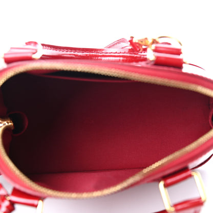 Louis Vuitton Vernis Rayures Alma BB Pomme D'Amour 5 of 8