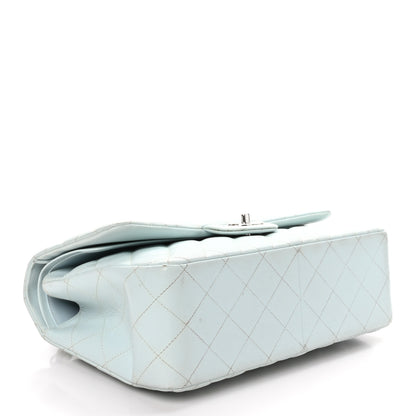Chanel Caviar Quilted Jumbo Double Flap Light Blue 4 of 12