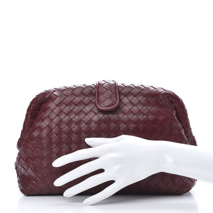 Bottega Veneta Nappa Intrecciato The Lauren 1980 Clutch Gigolo Red 2 of 8