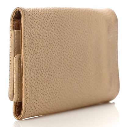 Chanel Caviar Timeless CC 6 Key Holder Case Beige 3 of 11