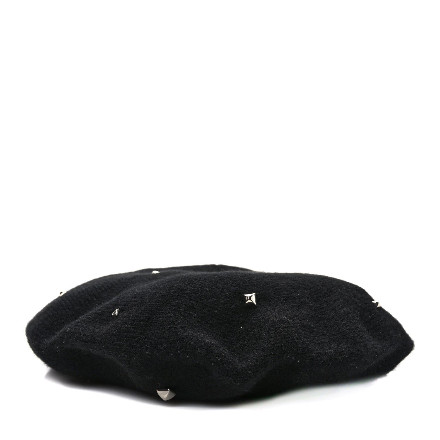 Hermes Cashmere Medor Studded Darling Beret M Black 1 of 7