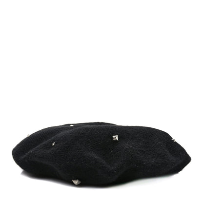 Hermes Cashmere Medor Studded Darling Beret M Black 1 of 7