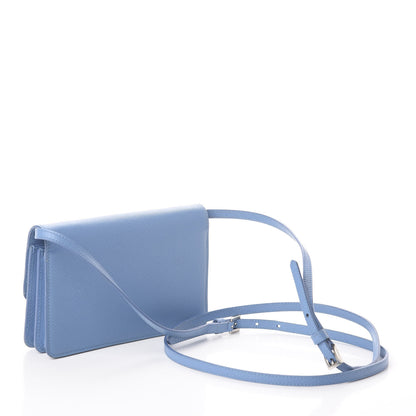 Prada Saffiano Metal Flap Wallet With Strap Astrale 2 of 7