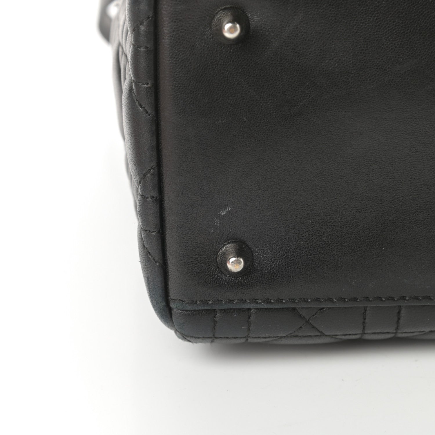 Christian Dior Lambskin Cannage Medium Lady Dior Black 11 of 15