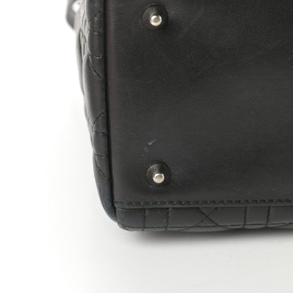 Christian Dior Lambskin Cannage Medium Lady Dior Black 11 of 15