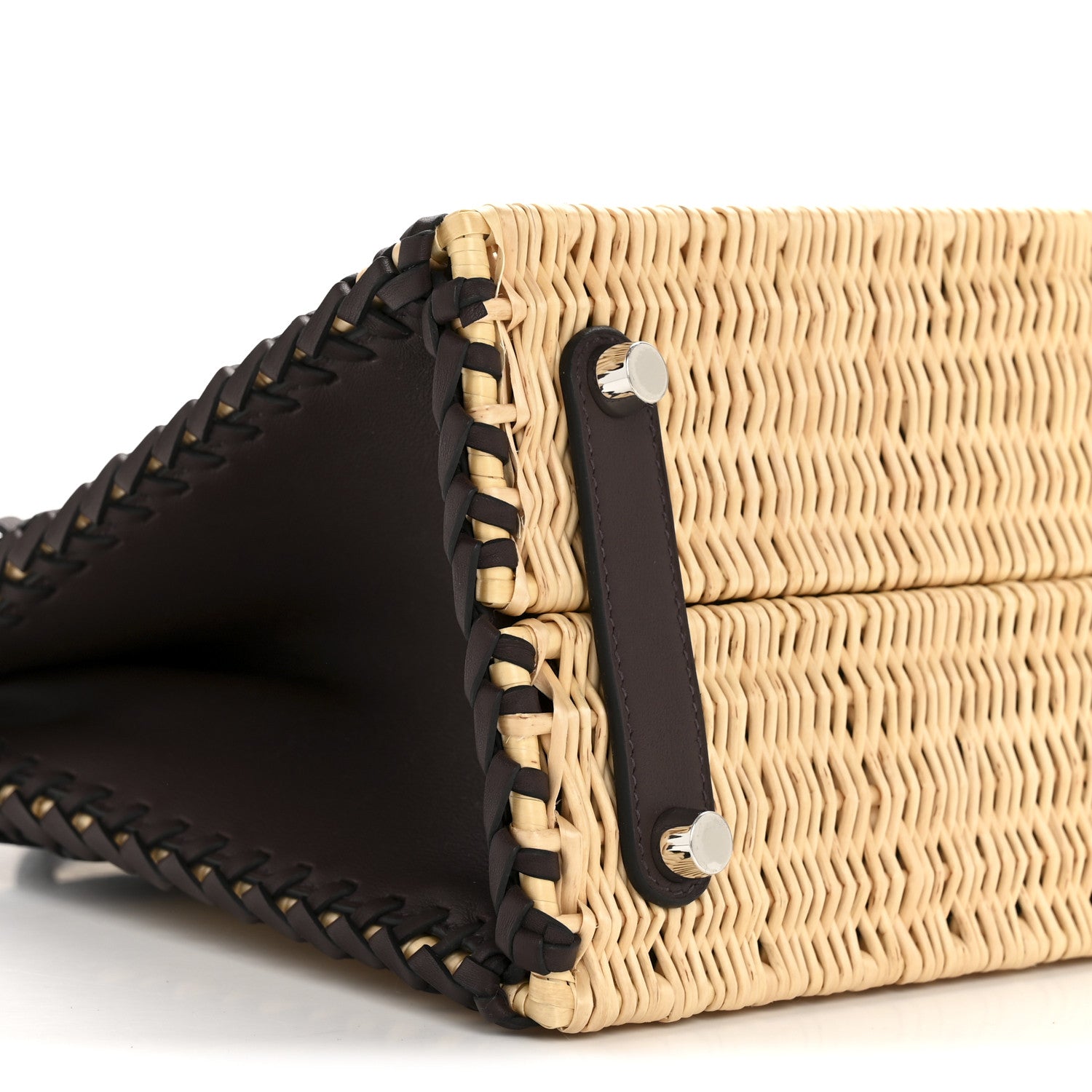 Hermes Wicker Swift Picnic Birkin 25 Naturel Rouge Sellier 9 of 12