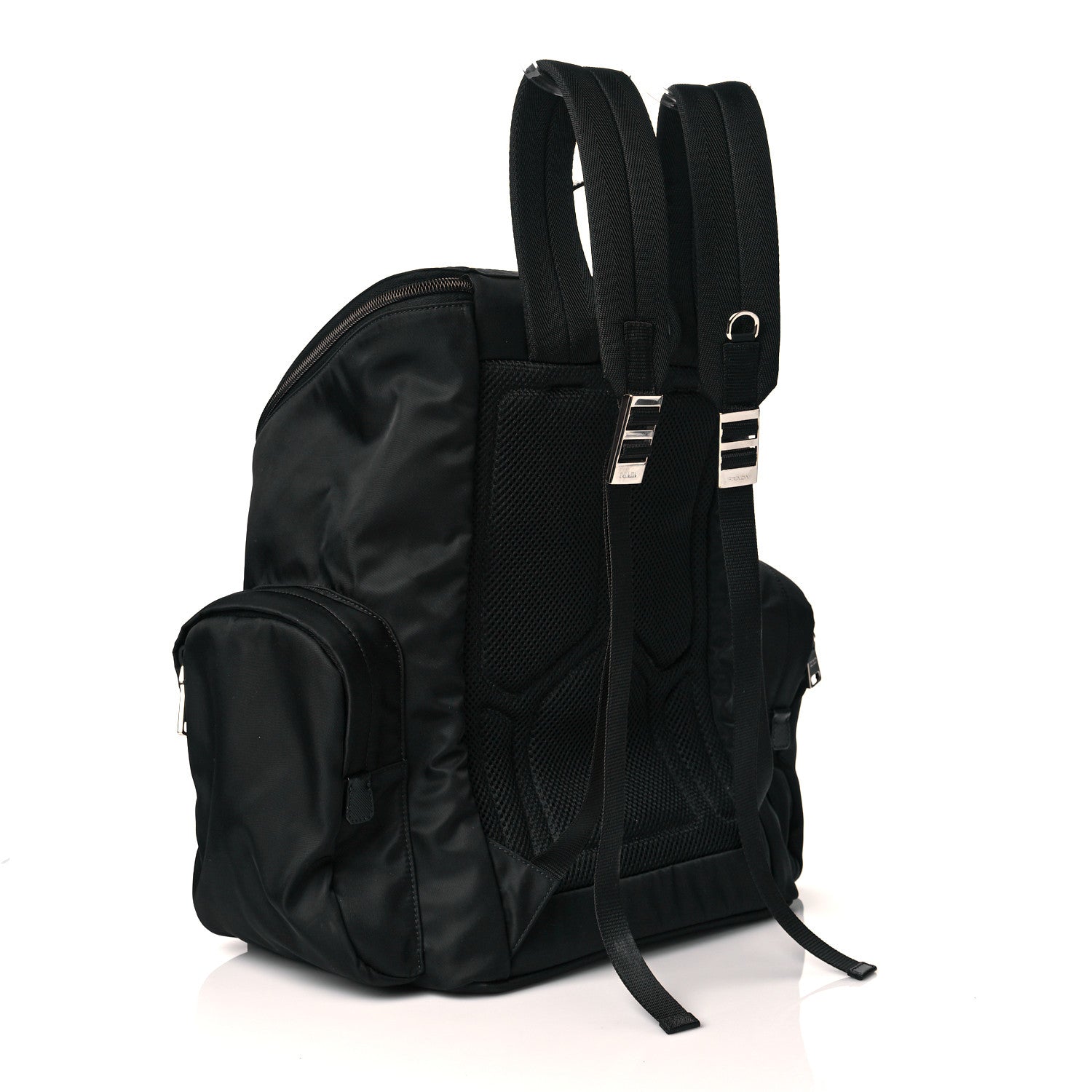 Prada Re-Nylon Saffiano Pet Carrier Backpack Black 2 of 10