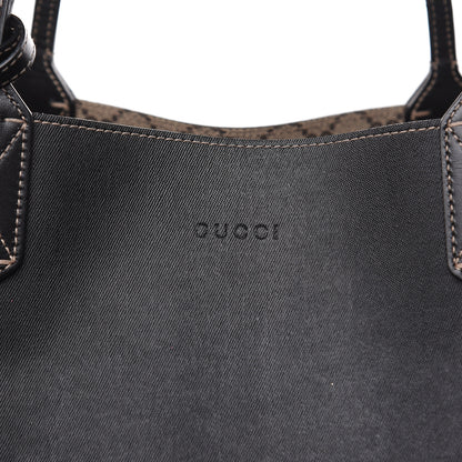 Gucci GG Supreme Monogram Large Reversible Tote Beige Black 18 of 19