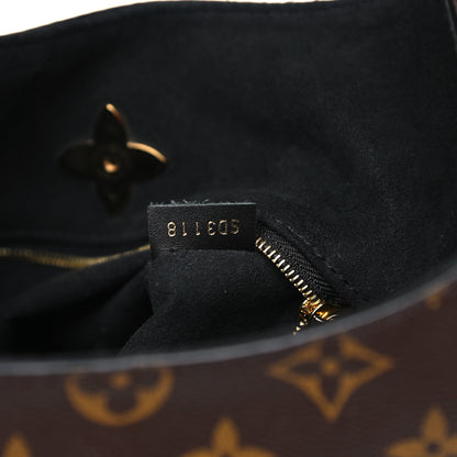 Louis Vuitton Monogram Flower Hobo Black 6 of 12