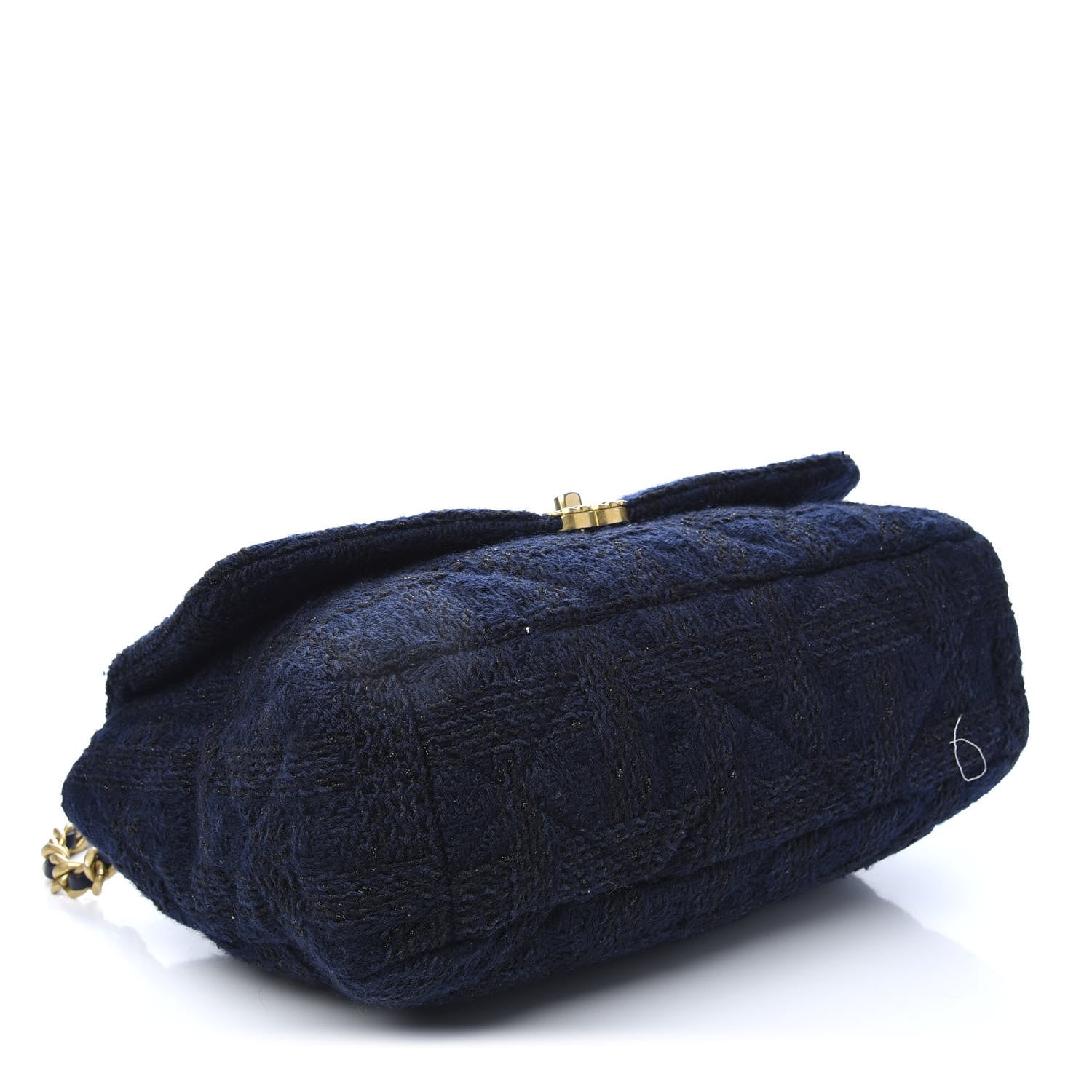 Chanel Tweed Maxi Chanel 19 Flap Navy 4 of 9