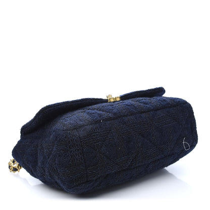 Chanel Tweed Maxi Chanel 19 Flap Navy 4 of 9