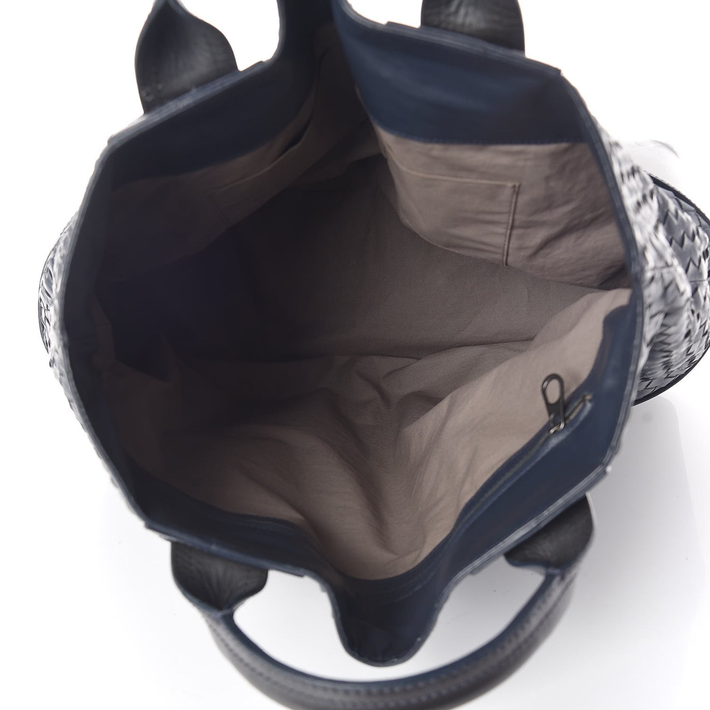 Light Calf Intrecciato Tote Prusse