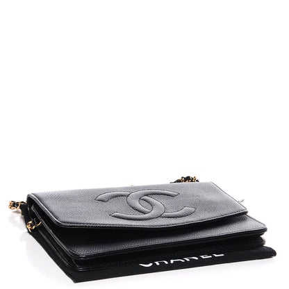 Chanel Caviar Timeless CC Wallet on Chain WOC Black 4 of 7