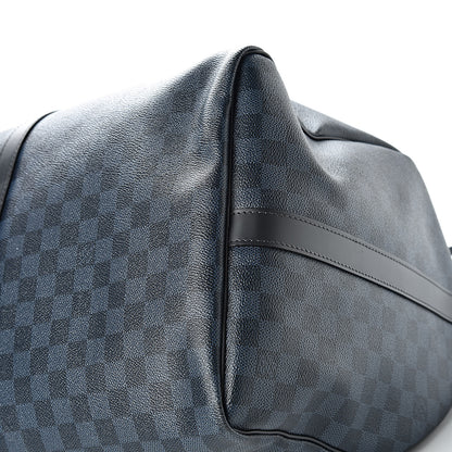 Louis Vuitton Damier Cobalt Jungle Keepall Bandouliere 55 10 of 15