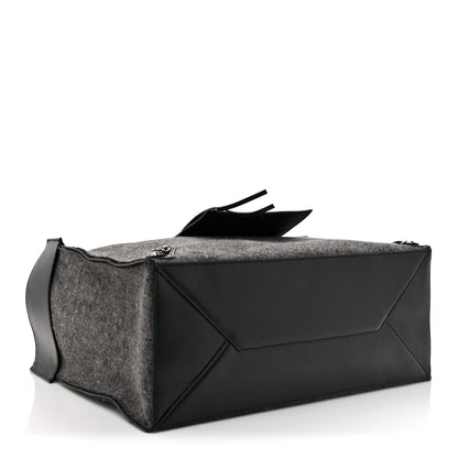 Balenciaga Felt Calfskin Papier A4 Tote Grey Black 4 of 15