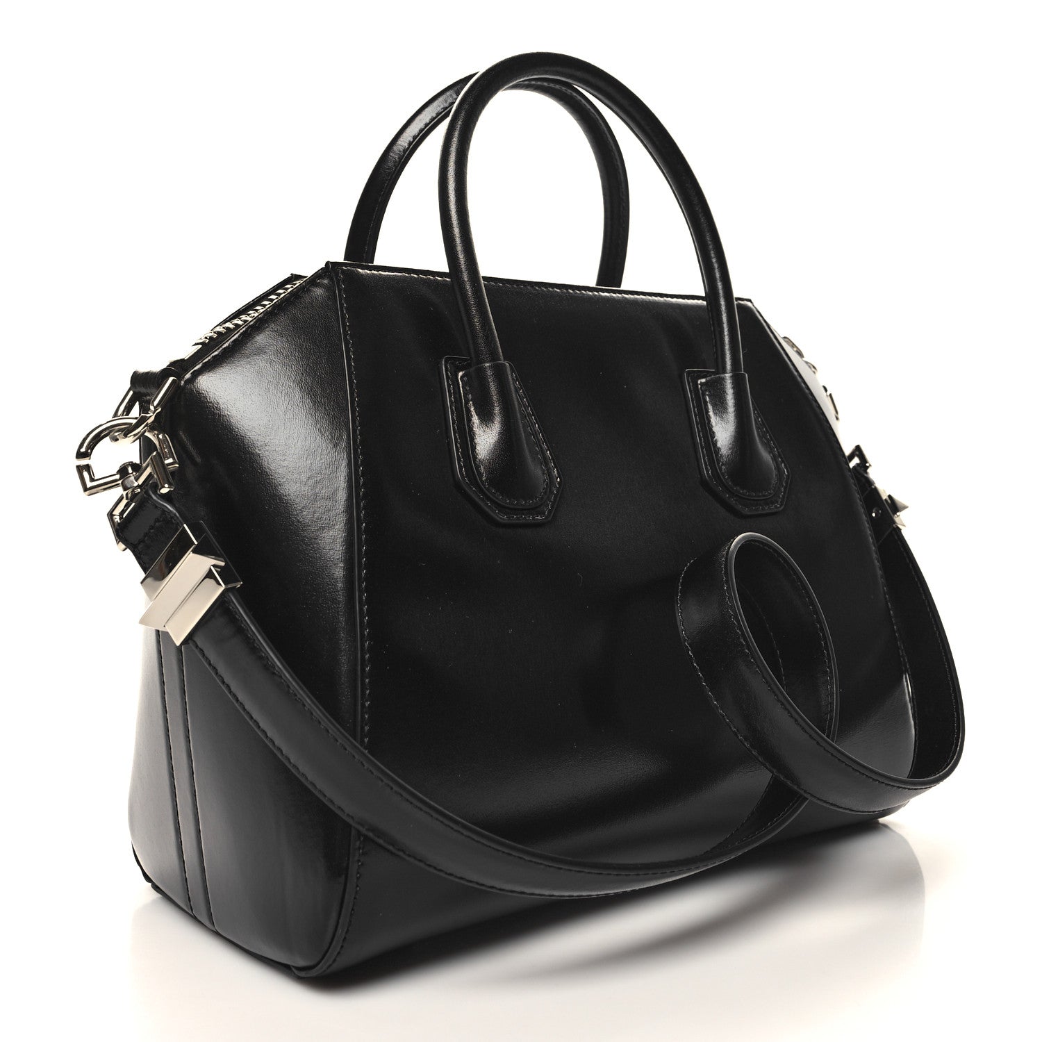 Givenchy Shiny Lord Calfskin Small Antigona Black 2 of 10