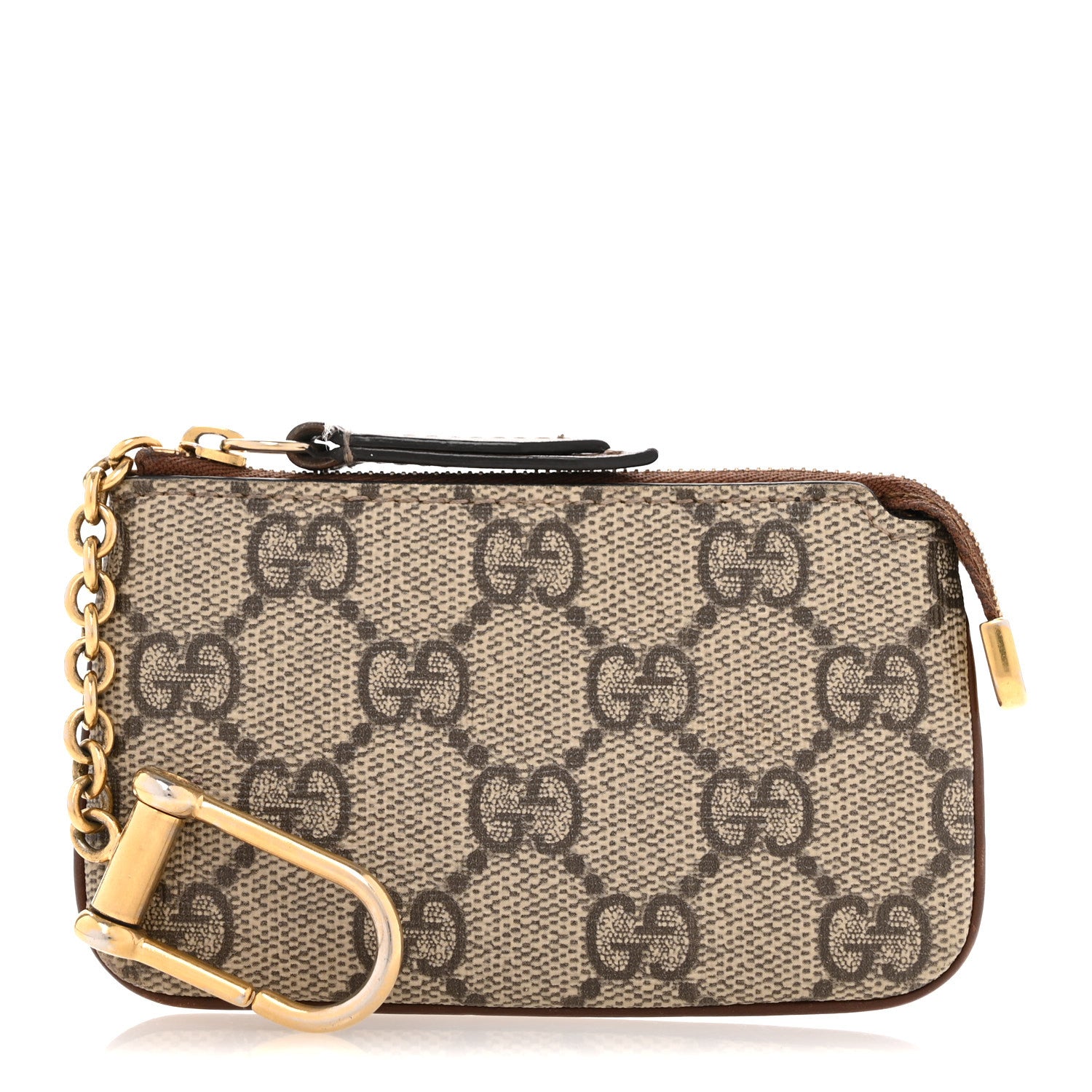 Gucci GG Supreme Monogram Key Case Brown 1 of 11