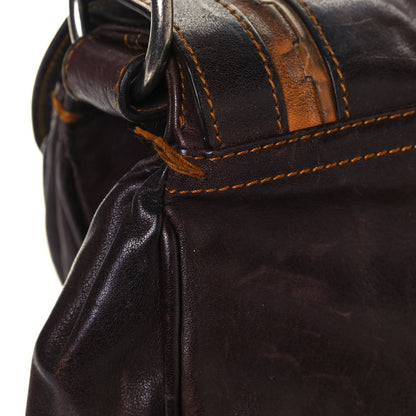 Christian Dior Calfskin Large Gaucho Double Saddle Bag Brown 27 of 30