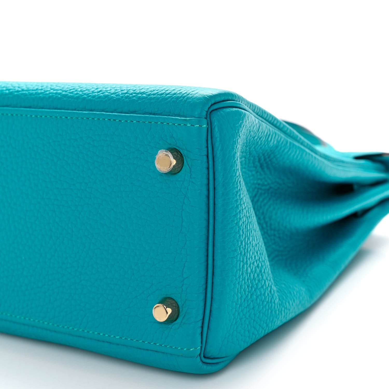 Hermes Togo Kelly Retourne 32 Turquoise 9 of 12