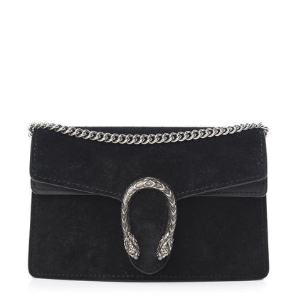 Gucci Velvet Super Mini Dionysus Shoulder Bag Black 1 of 9