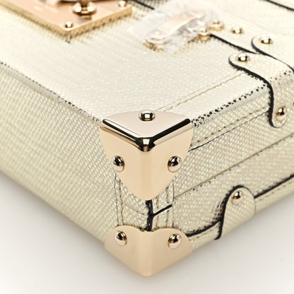 Louis Vuitton Metallic Lizard Petite Malle Silver 9 of 9