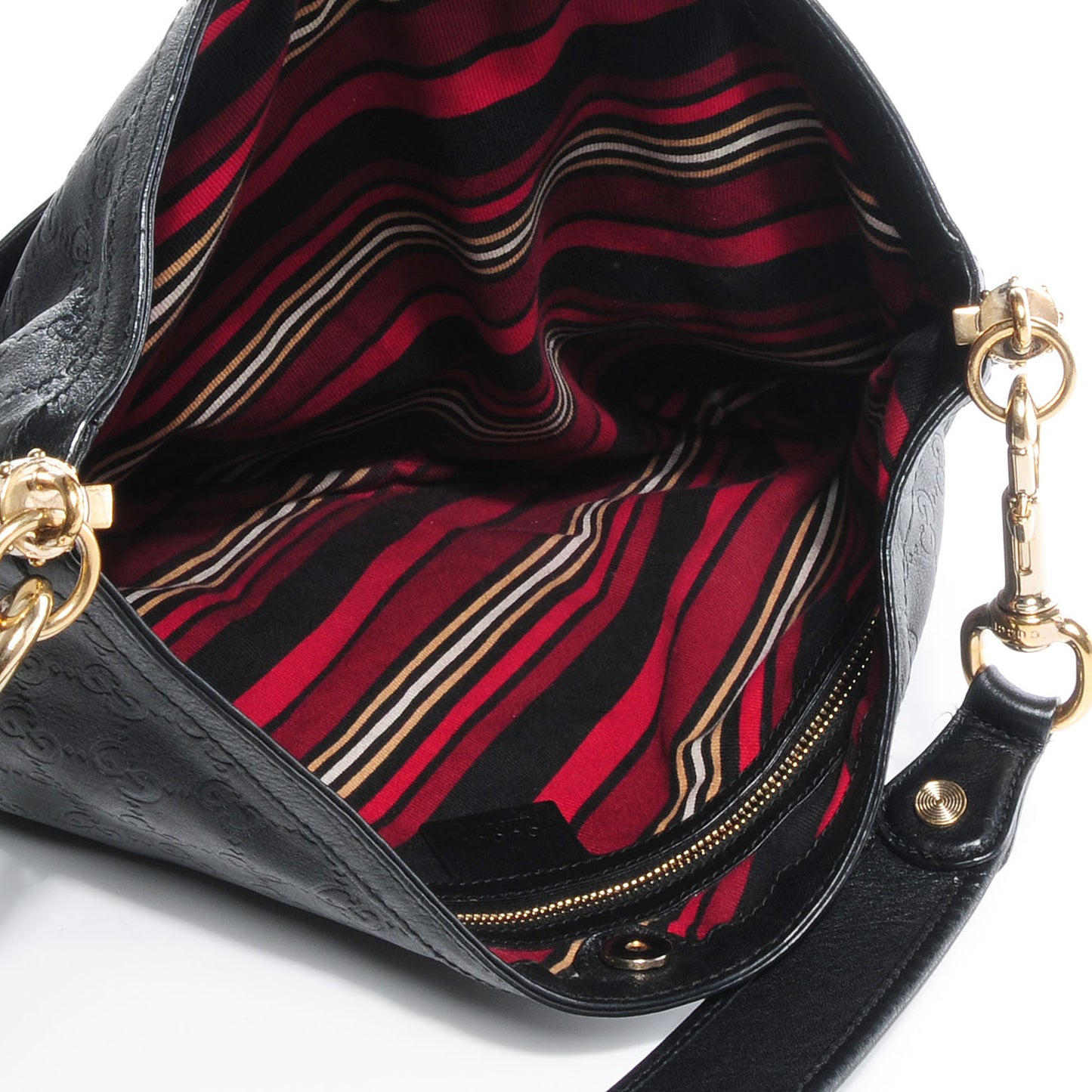 Guccissima Britt Medium Shoulder Bag Black