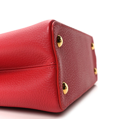 Louis Vuitton Taurillon Capucines PM Scarlet 8 of 9
