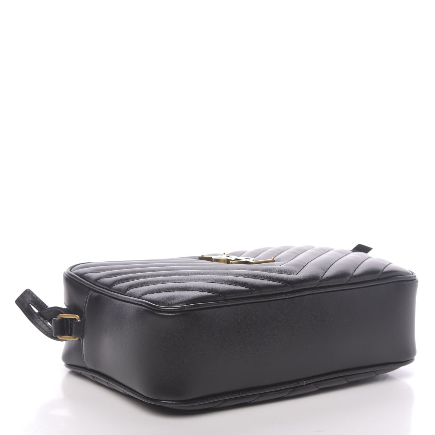 Calfskin Matelasse Monogram Lou Camera Bag Black